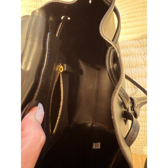 Mansur Gavriel Mini Backpack Black Italian Leather